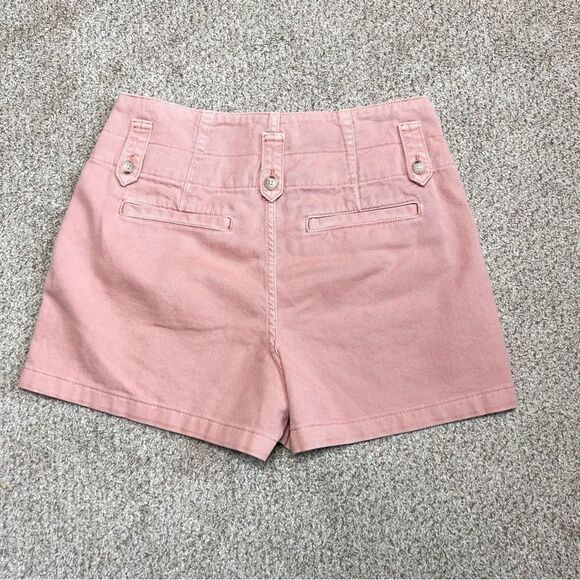 NEW Reiss pink washed mid rise denim shorts size 10 - Picture 9 of 9